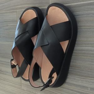 NEW Madewell The Maeva Flatform Sandal size 7